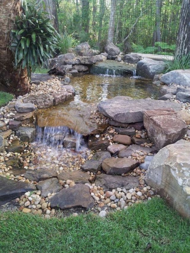 74 AWESOME BACKYARD POND AND WATER FEATURE LANDSCAPING DESIGN IDEAS