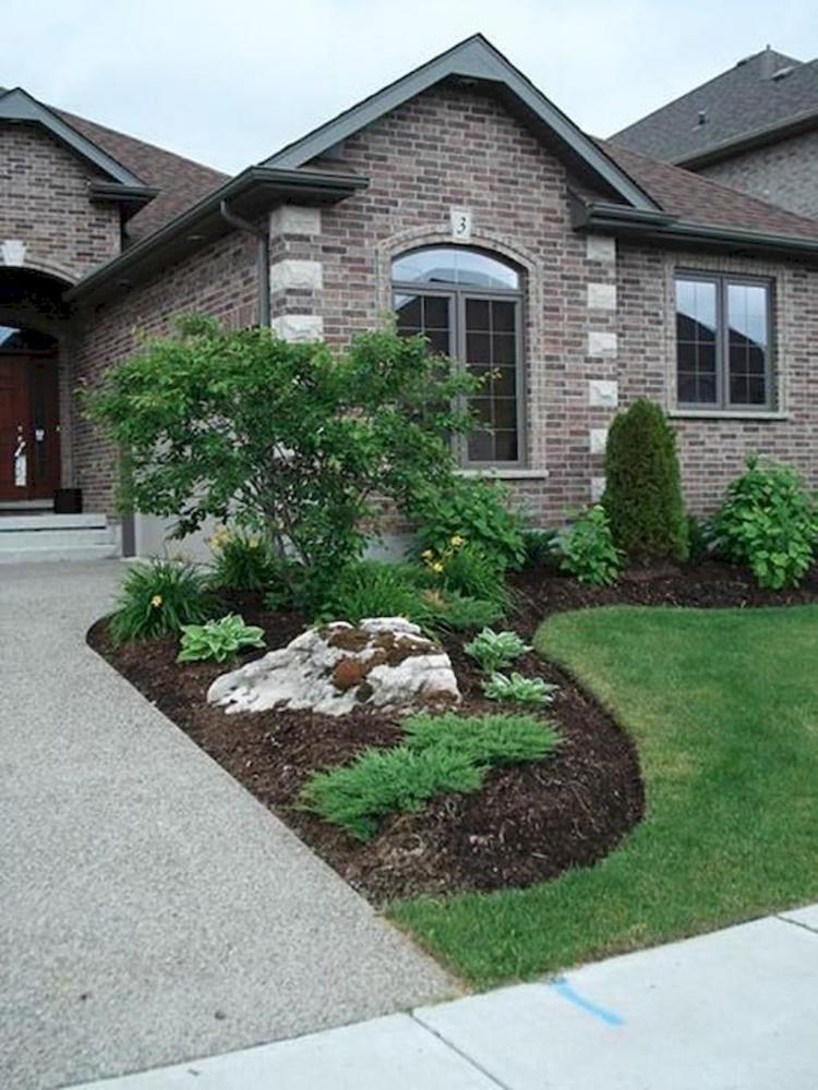 68+ BEST FRONT YARD ROCK GARDEN LANDSCAPING DECOR IDEAS - Page 54 of 69