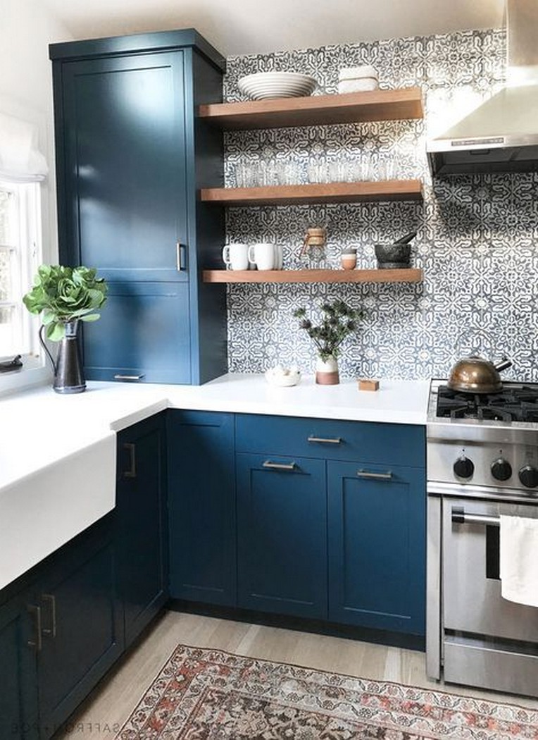 43+ Gorgeous Blue Kitchen Design Ideas - Page 43 of 47