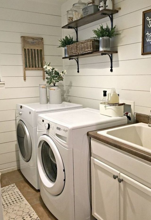 37 Fabulous Farmhouse Laundry Room Design Ideas – mudahome.com